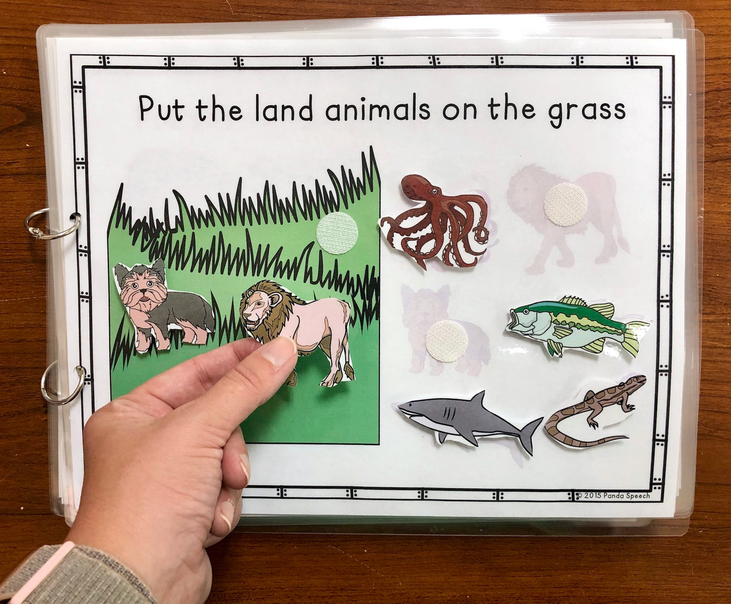 Functional Vocabulary Book: Land or Water Animal? Print & Make Book
