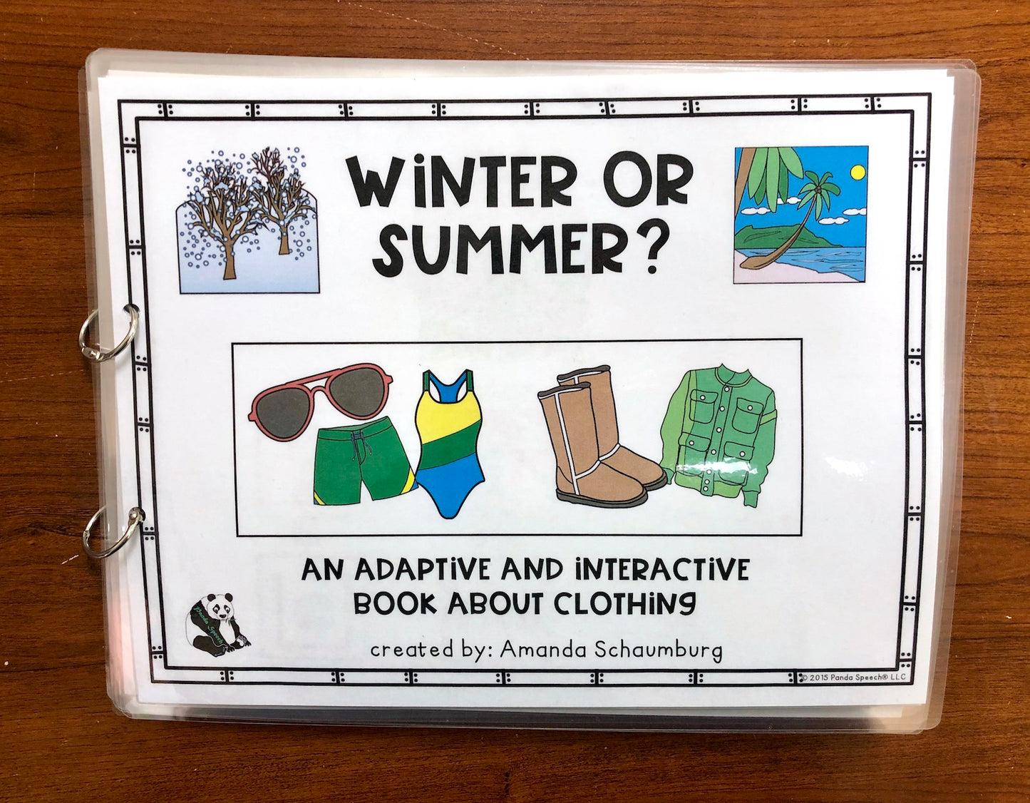 Functional Vocabulary Book: Seasonal Clothing Print & Make Book