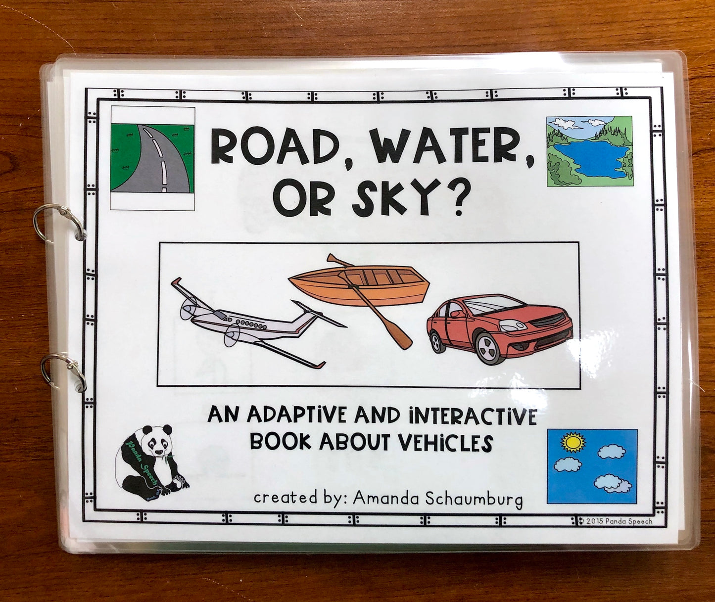 Functional Vocabulary Book: Road, Water, or Sky? Print & Make Book