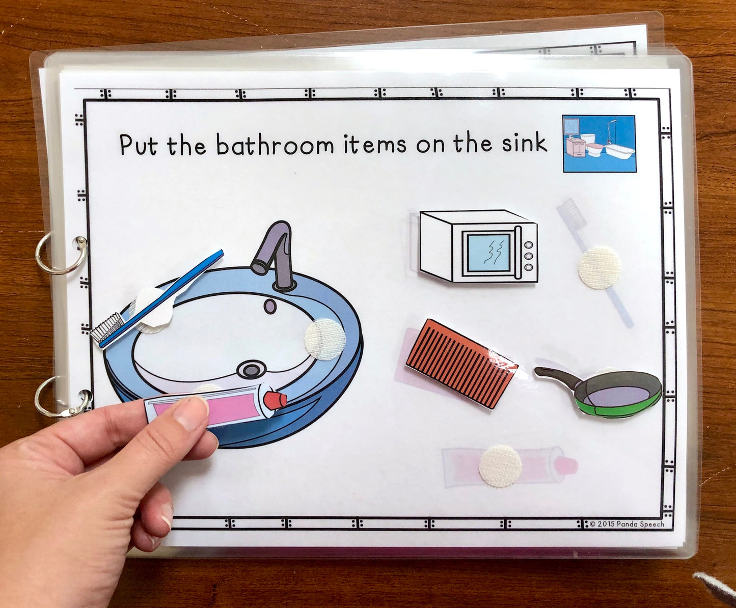 Functional Vocabulary Book: Kitchen or Bathroom? Print & Make Book
