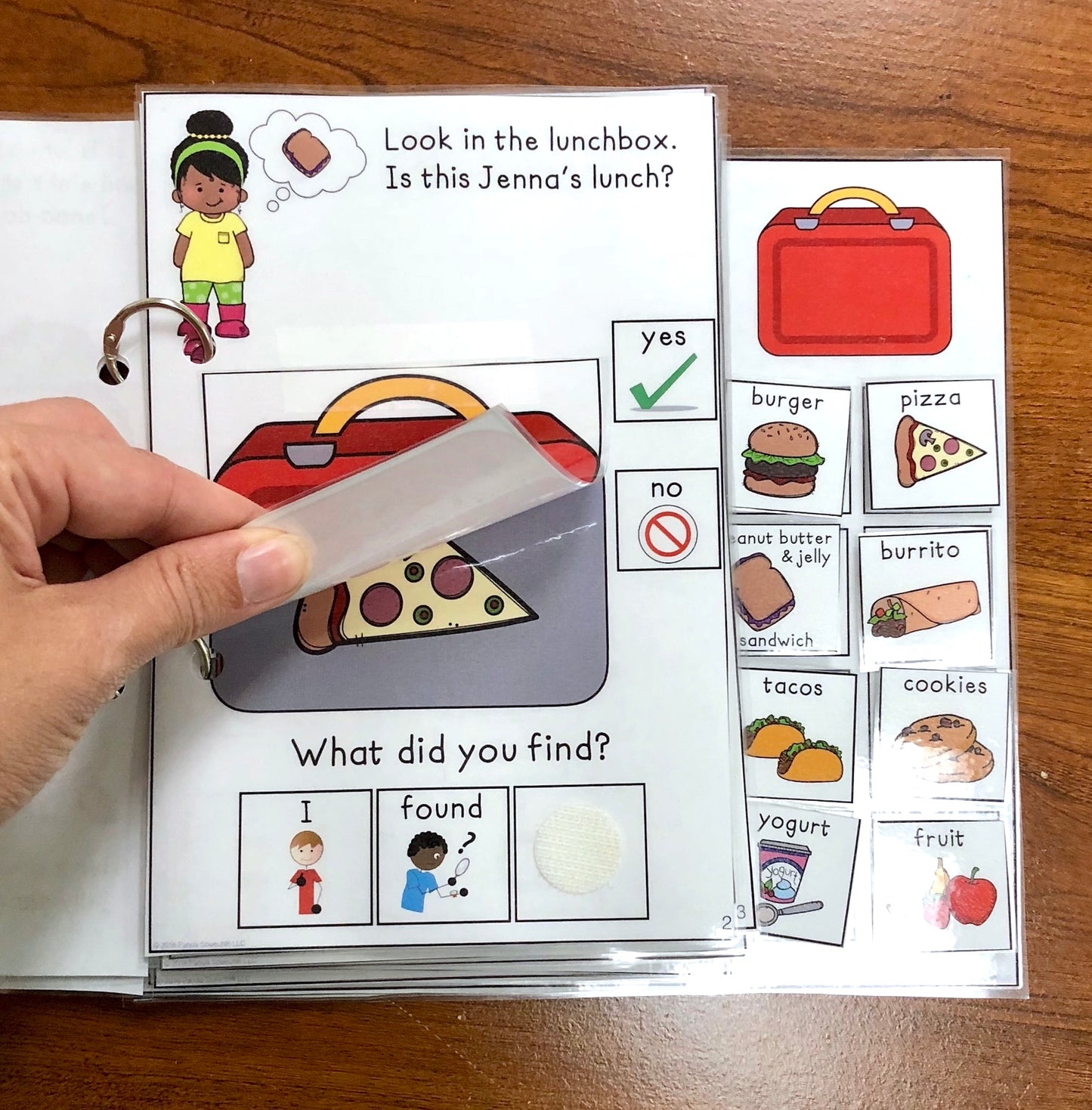 Jenna's Lunch Lift a Flap Book (Print & Make Book)