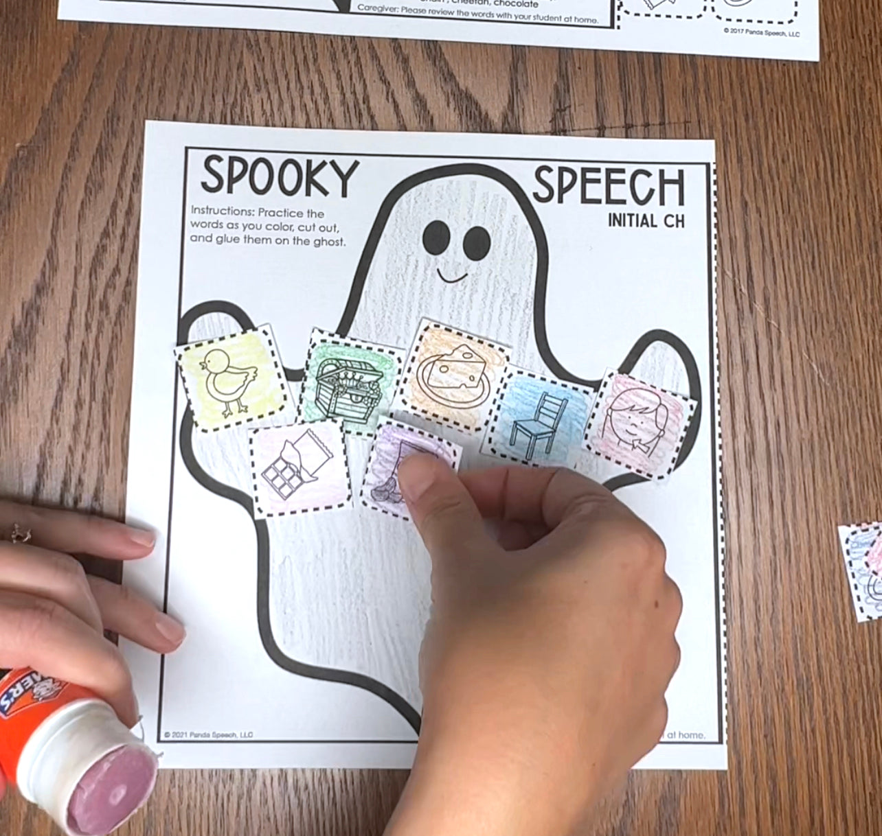 Spooky Speech Ghost ~ One Page Speech and Language Craft