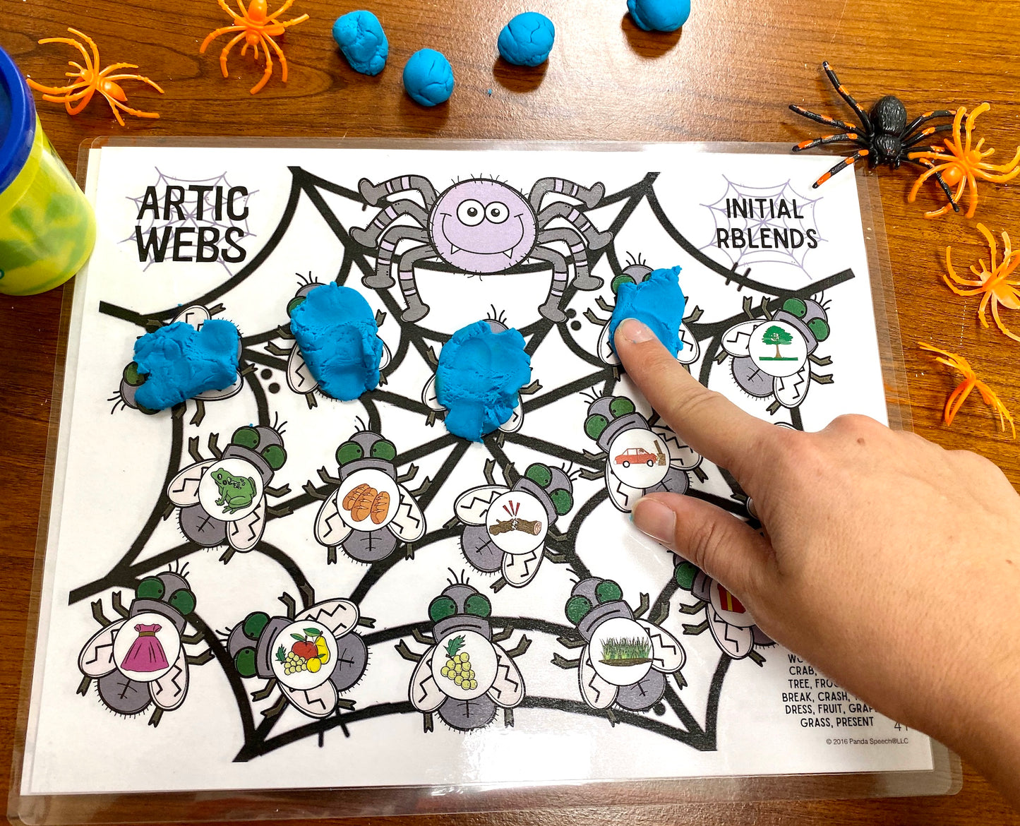 Artic Webs! Later Articulation Sounds ~ Play Dough Companion + Digital Options