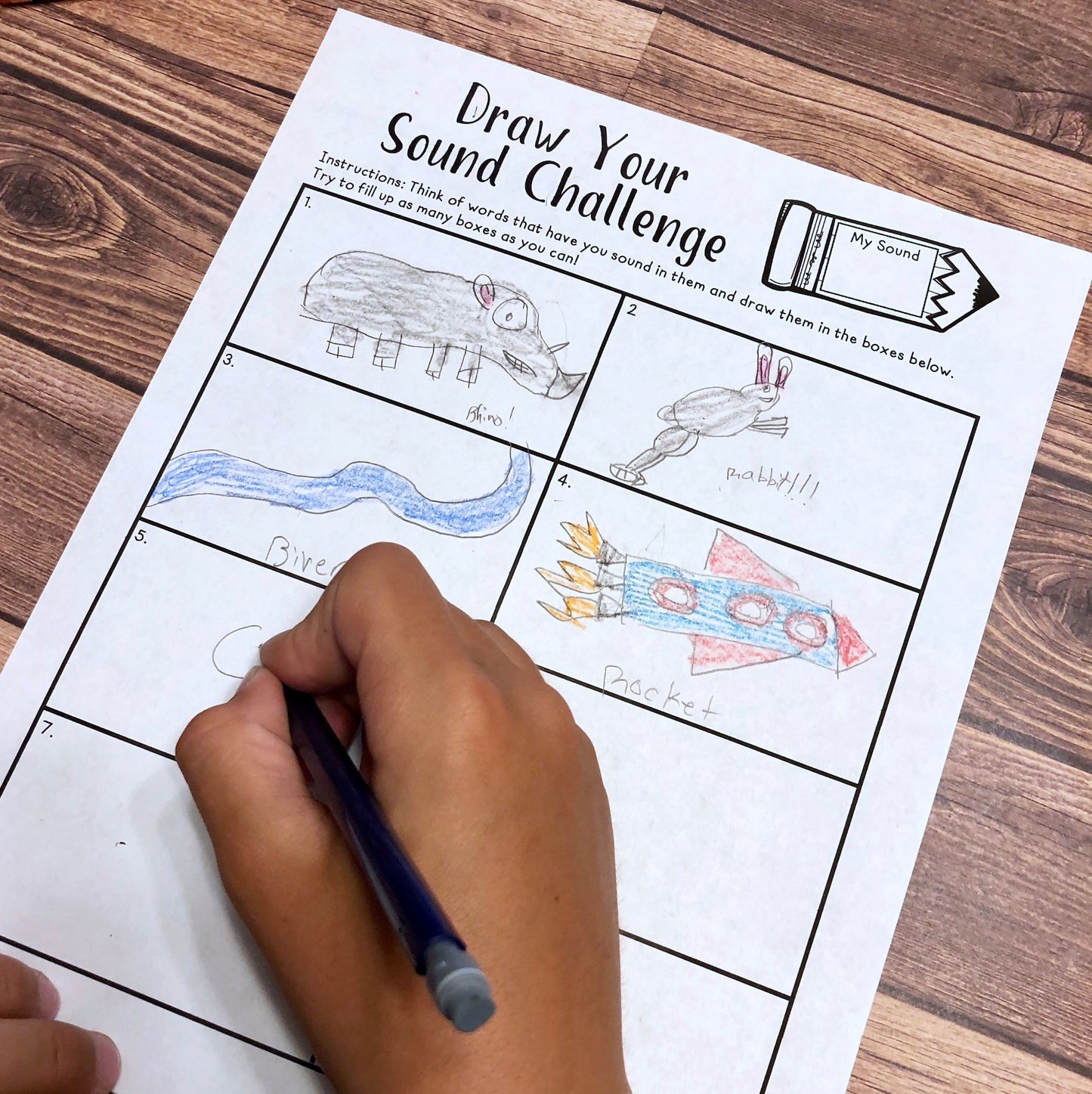 Draw Your Sound Speech Challenge ~ Print & Go FREEBIE