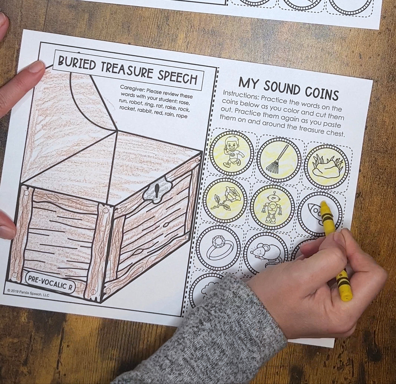 Buried Treasure Speech ~ One Page Speech and Language Craft