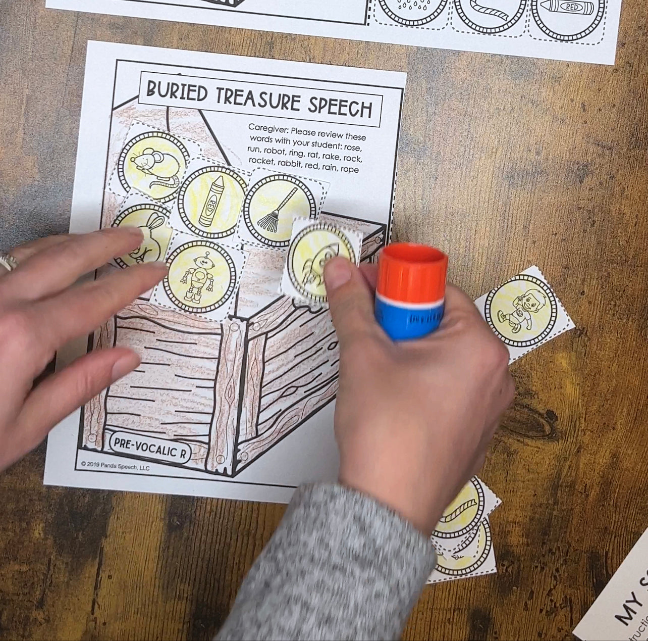 Buried Treasure Speech ~ One Page Speech and Language Craft