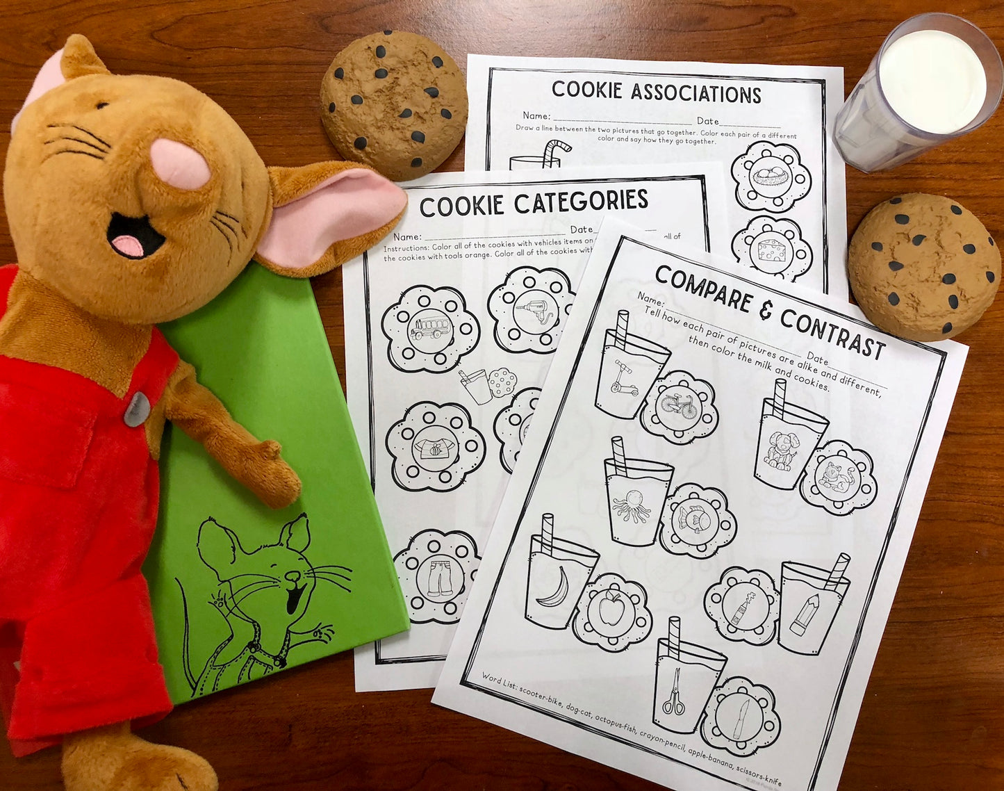 Mike and Cookies Language FREEBIE ~ Print & Go