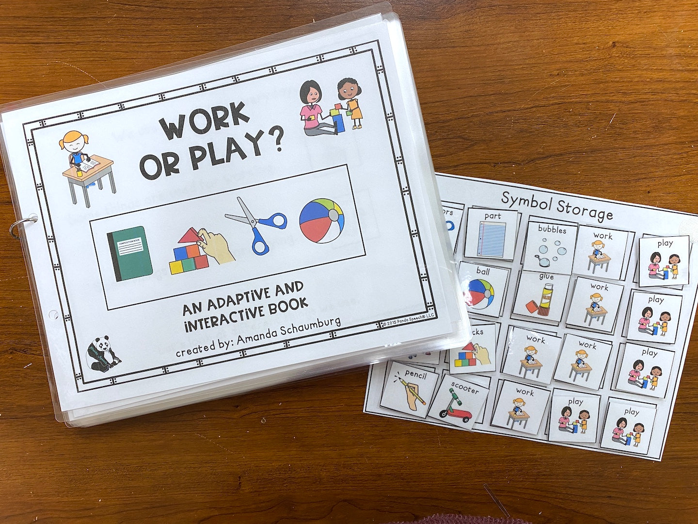 Functional Vocabulary Book: Work or Play? Print & Make Book
