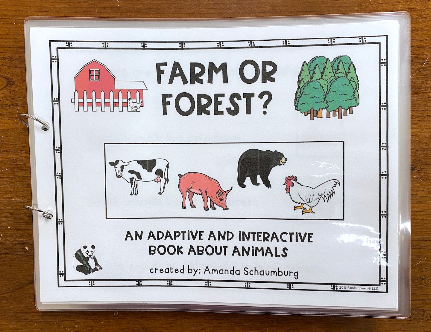 Functional Vocabulary Book: Forest or Farm Animal? Print & Make Book