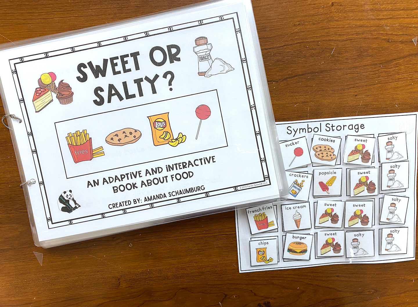 Functional Vocabulary Book: Sweet or Salty? Print & Make Book