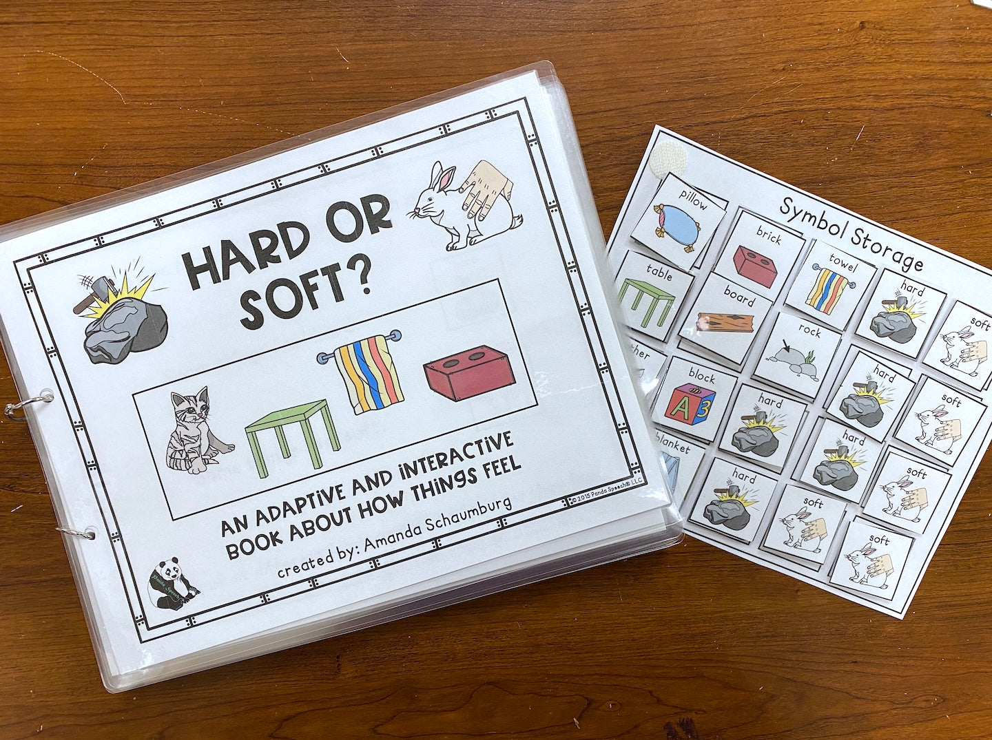 Functional Vocabulary Book: Hard of Soft? Print & Make Book