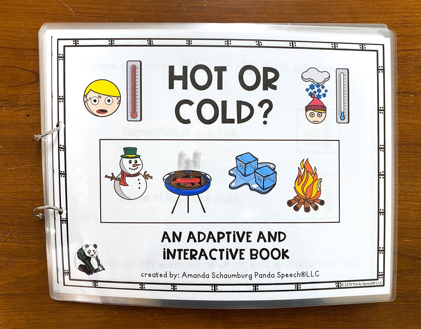 Functional Vocabulary Book: Hot of Cold?  Print & Make Book