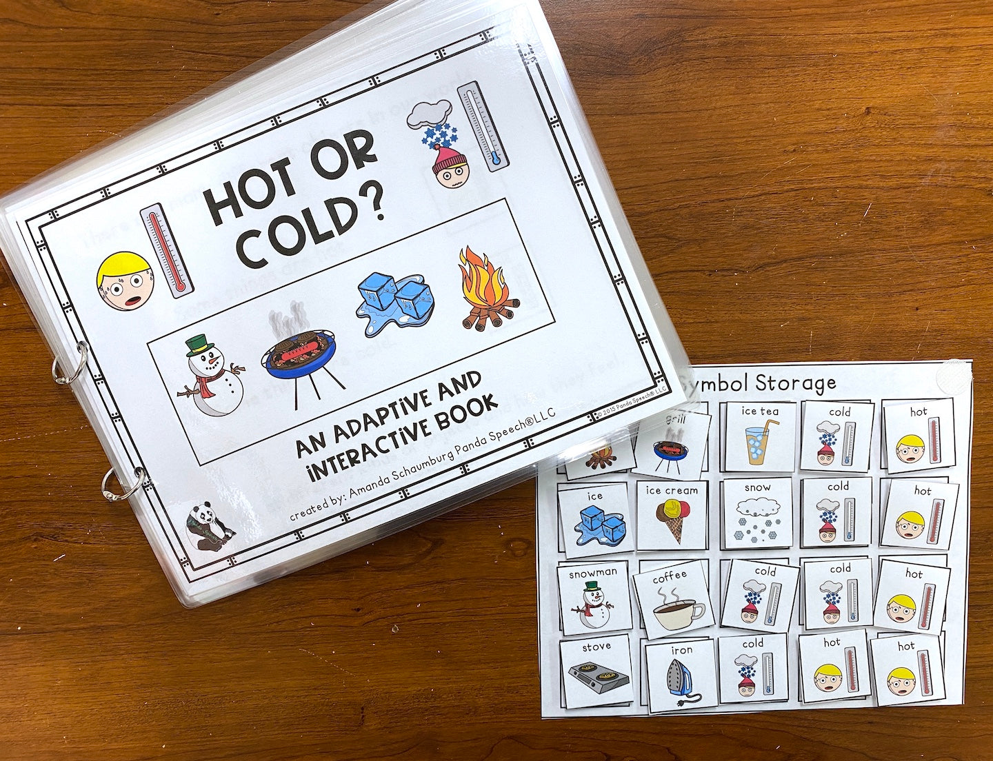 Functional Vocabulary Book: Hot of Cold?  Print & Make Book