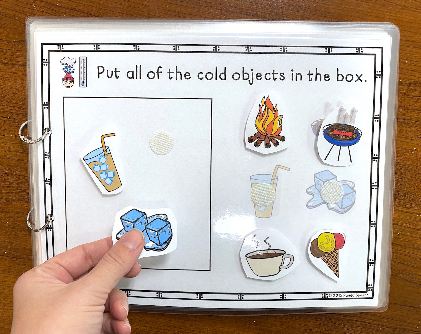Functional Vocabulary Book: Hot of Cold?  Print & Make Book