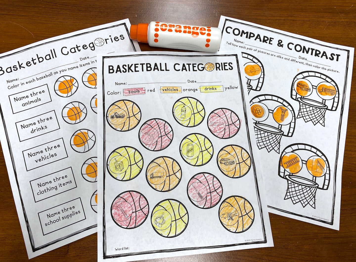 Basketball No Prep Language Pack (Quick pack!)