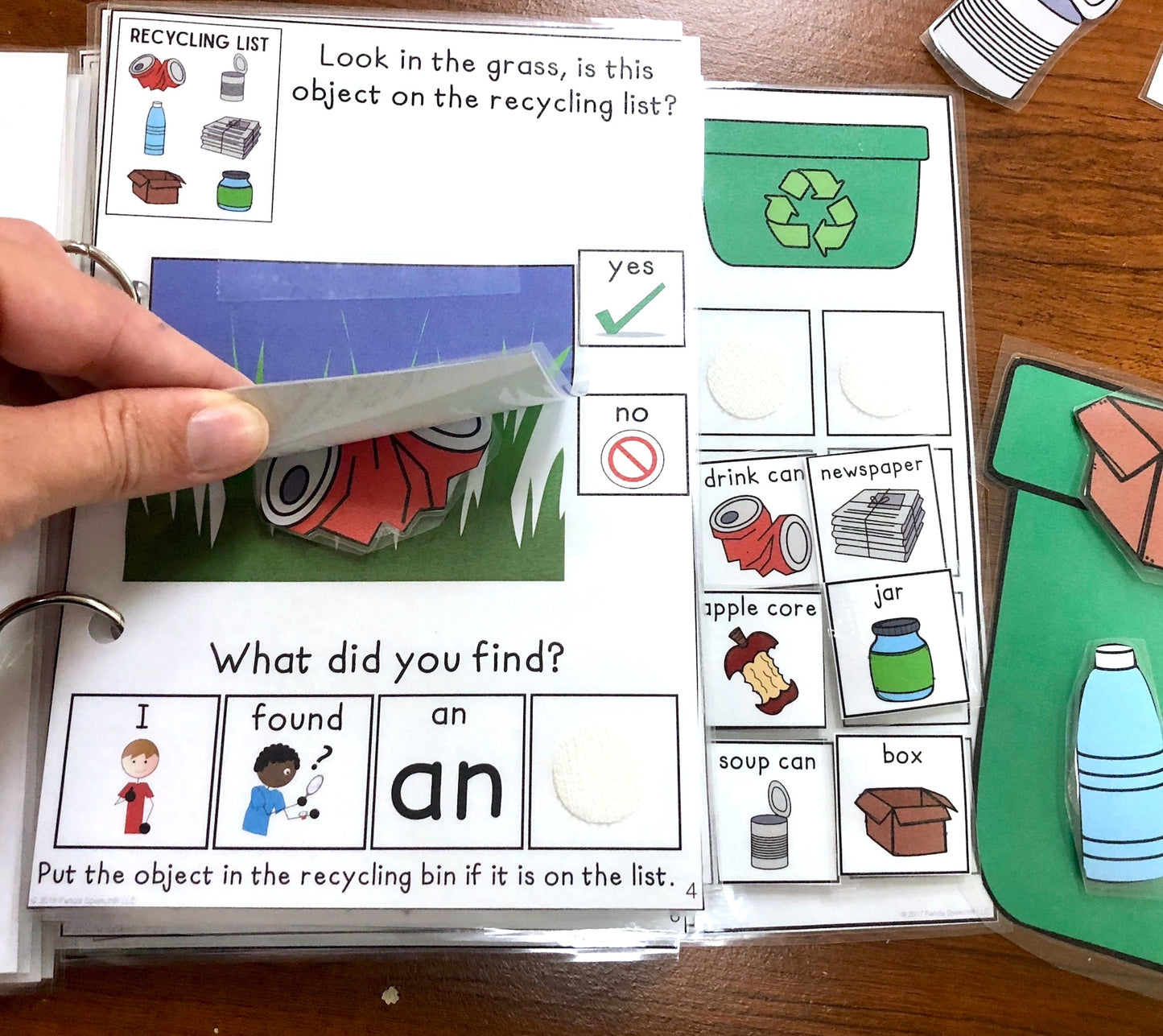 Clean up the Park (Recycle Theme) Lift a Flap Book (Print & Make Book)