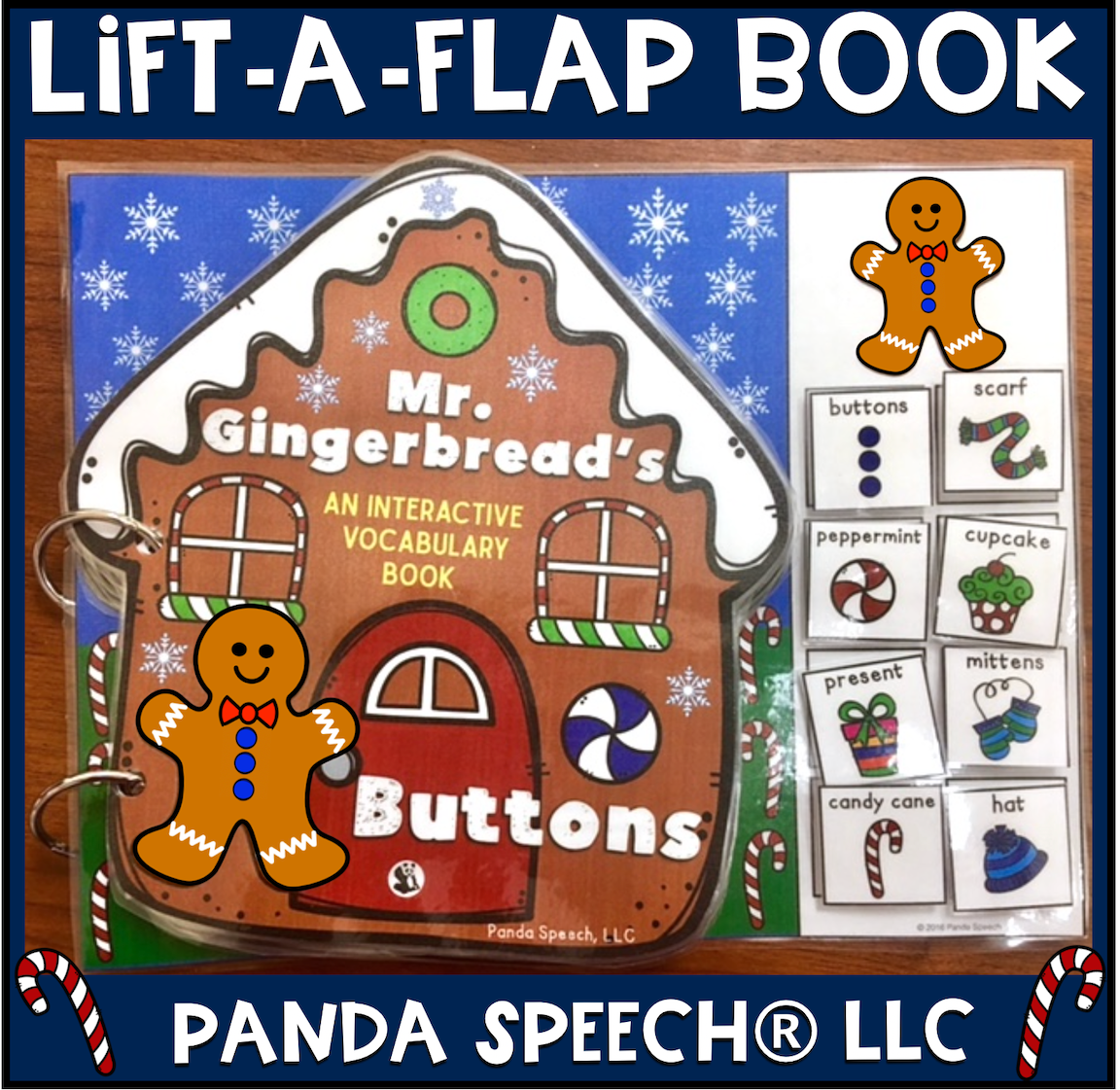 Mr. Gingerbread's Buttons Lift a Flap Book (Print & Make Book)