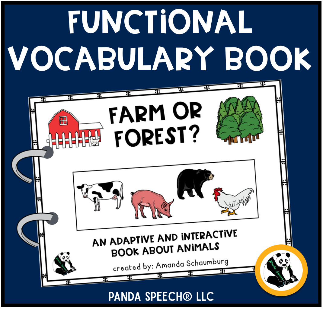 Functional Vocabulary Book: Forest or Farm Animal? Print & Make Book