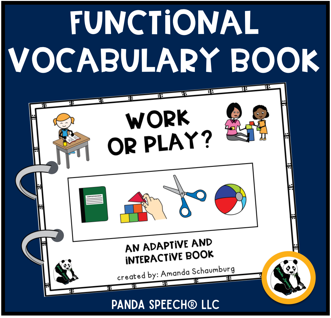 Functional Vocabulary Book: Work or Play? Print & Make Book