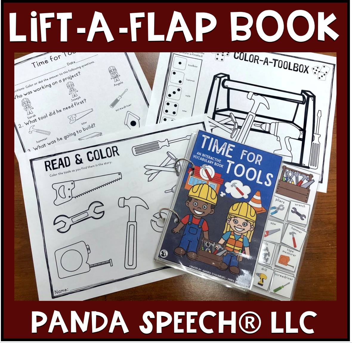 Time for Tools Lift a Flap Book (Print & Make Book)