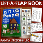 Is it a Pet? Lift a Flap Book  (Print & Make Book)
