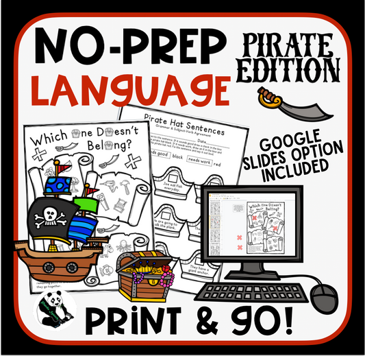 Pirate No Prep Language Pack (Huge pack!)