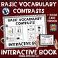 Basic Vocabulary Contrasts ~ Functional Vocabulary Book  Print & Make Book