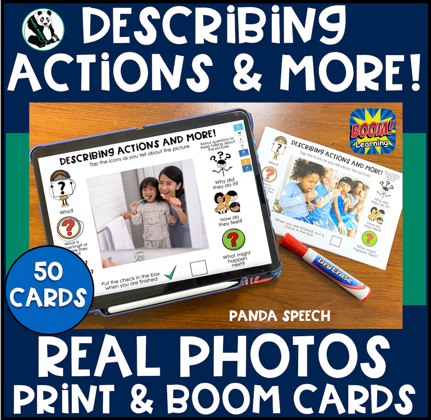 Real Photo Language Cards: Describing Actions & More (Digital or Printable Cards ONLY)