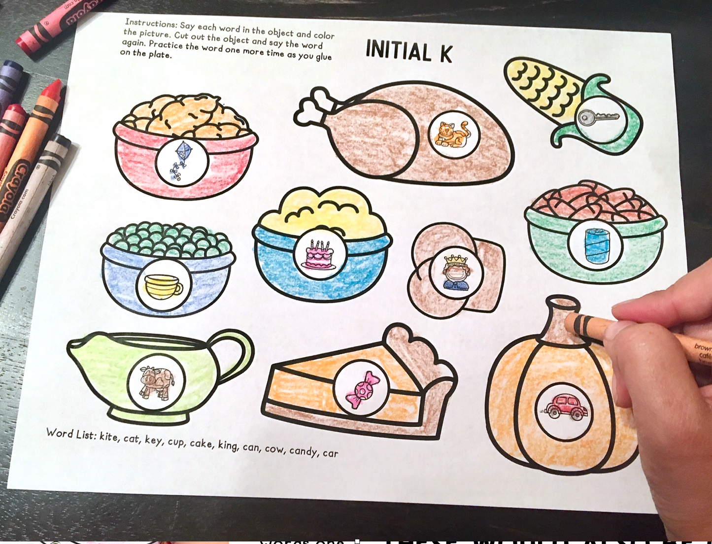 It's Dinner Time Articulation~ Speech Therapy Cut & Paste Craft