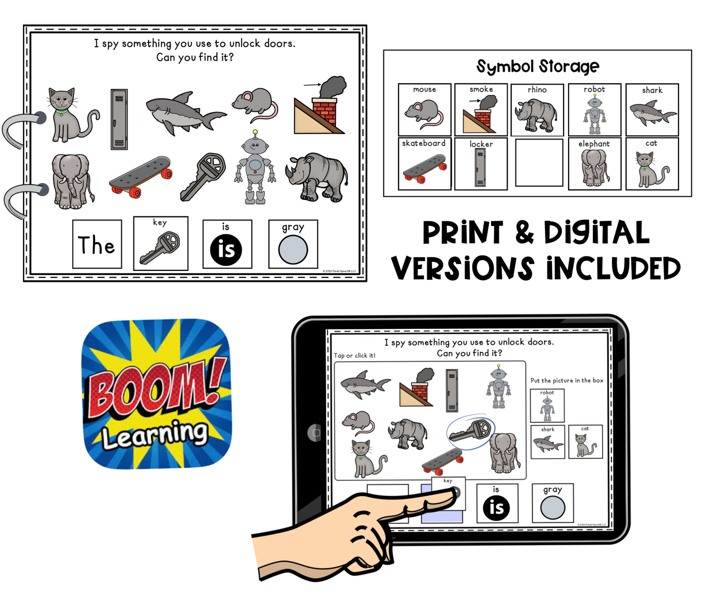 I Spy GRAY Things! Color Series Print & Make Books (includes a digital BOOM Card book)