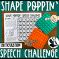 Shape Poppin' Speech Challenge: Articulation Toy Companion (with bonus language pages)