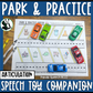 Park and Practice Speech Therapy Toy Companion for Toy Cars