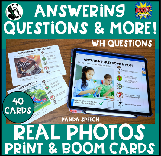 Real Photo Language Cards: Answering Questions & More ~ Wh Questions