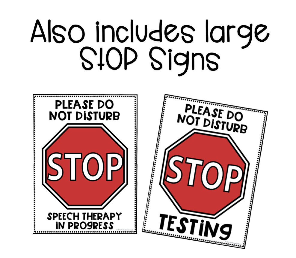 FREE SLP Door Sign ~ Where is the SLP