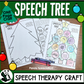 Speech Christmas Tree ~ One Page Speech and Language Craft