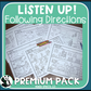 Premium Listen Up Following Directions Worksheets #1 LIMITED TIME OFFER