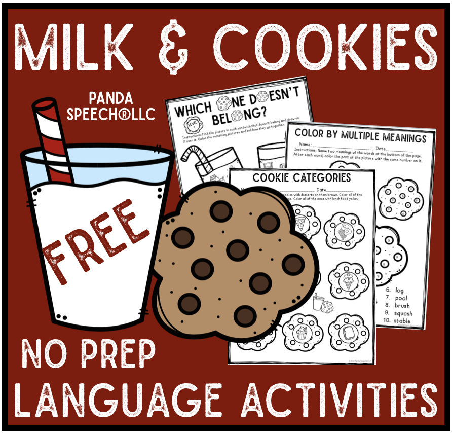 Mike and Cookies Language FREEBIE ~ Print & Go