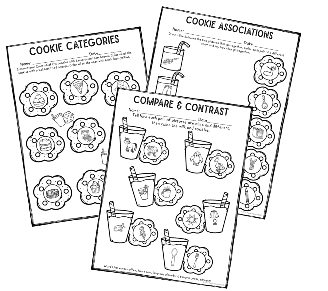Mike and Cookies Language FREEBIE ~ Print & Go