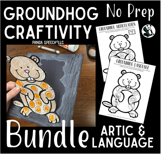 Groundhog Shadow Craft ~ Speech Therapy Activity