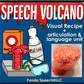 Speech Volcanos! Speech Therapy Science Experiment Visuals and Worksheets