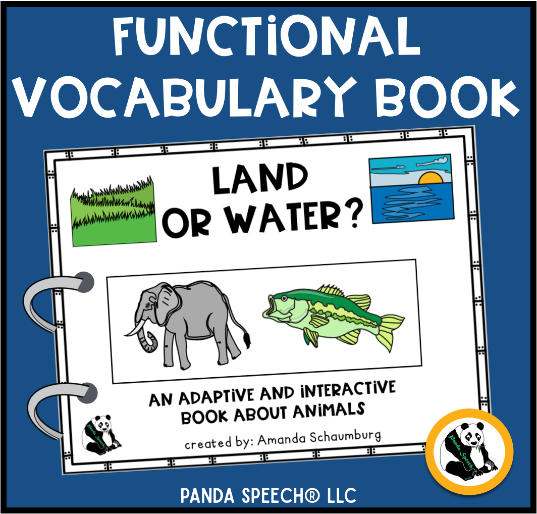 Functional Vocabulary Book: Land or Water Animal? Print & Make Book