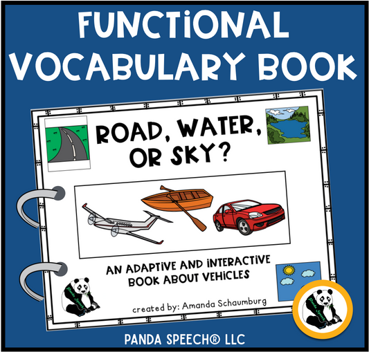 Functional Vocabulary Book: Road, Water, or Sky?  Print & Make Book