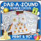 Dab a Sound Summer ~ Print & Go for Articulation SpeechTherapy