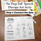 Double Dotting Speech Pumpkin ~ A Speech Therapy Art Activity
