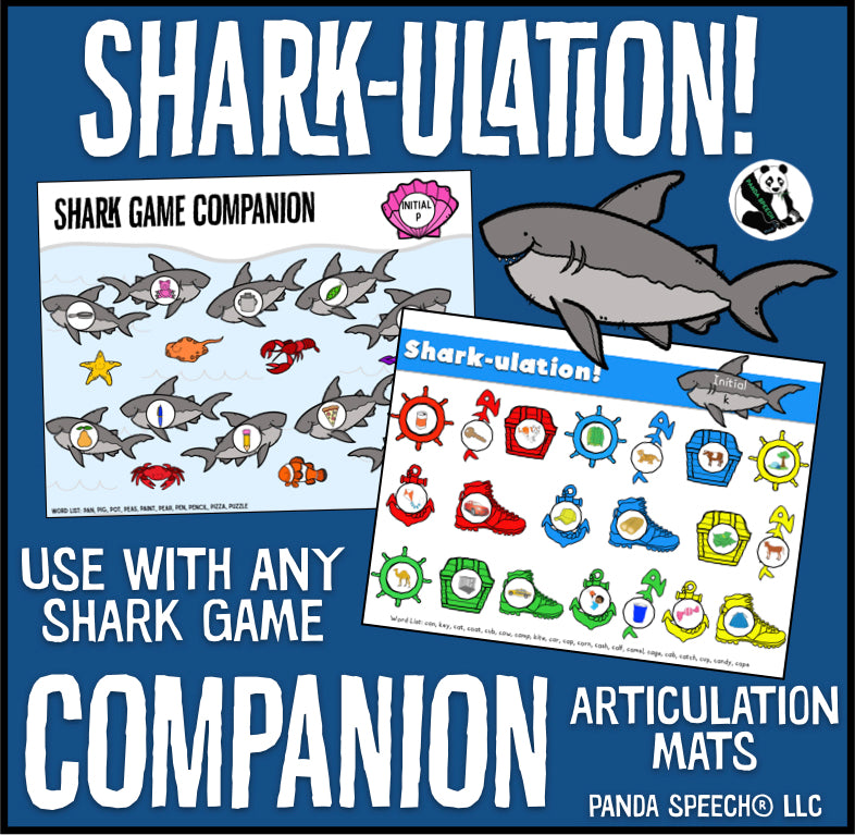 Shark-ulation! ~ Speech Therapy Game Companion for ANY Shark Game