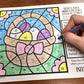 Color by Symbol Hidden Pictures - Easter ~ A Speech Therapy Articulation Activity