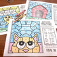 Color by Symbol Hidden Pictures PETS!~ Print & Go Coloring Pages for Speech Therapy (ARTICULATION & LANGUAGE)
