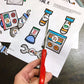 Artic Robot Lab~ Speech Therapy Cut & Paste Craft for Articulation