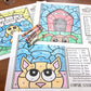 Color by Symbol Hidden Pictures PETS!~ Print & Go Coloring Pages for Speech Therapy (ARTICULATION & LANGUAGE)