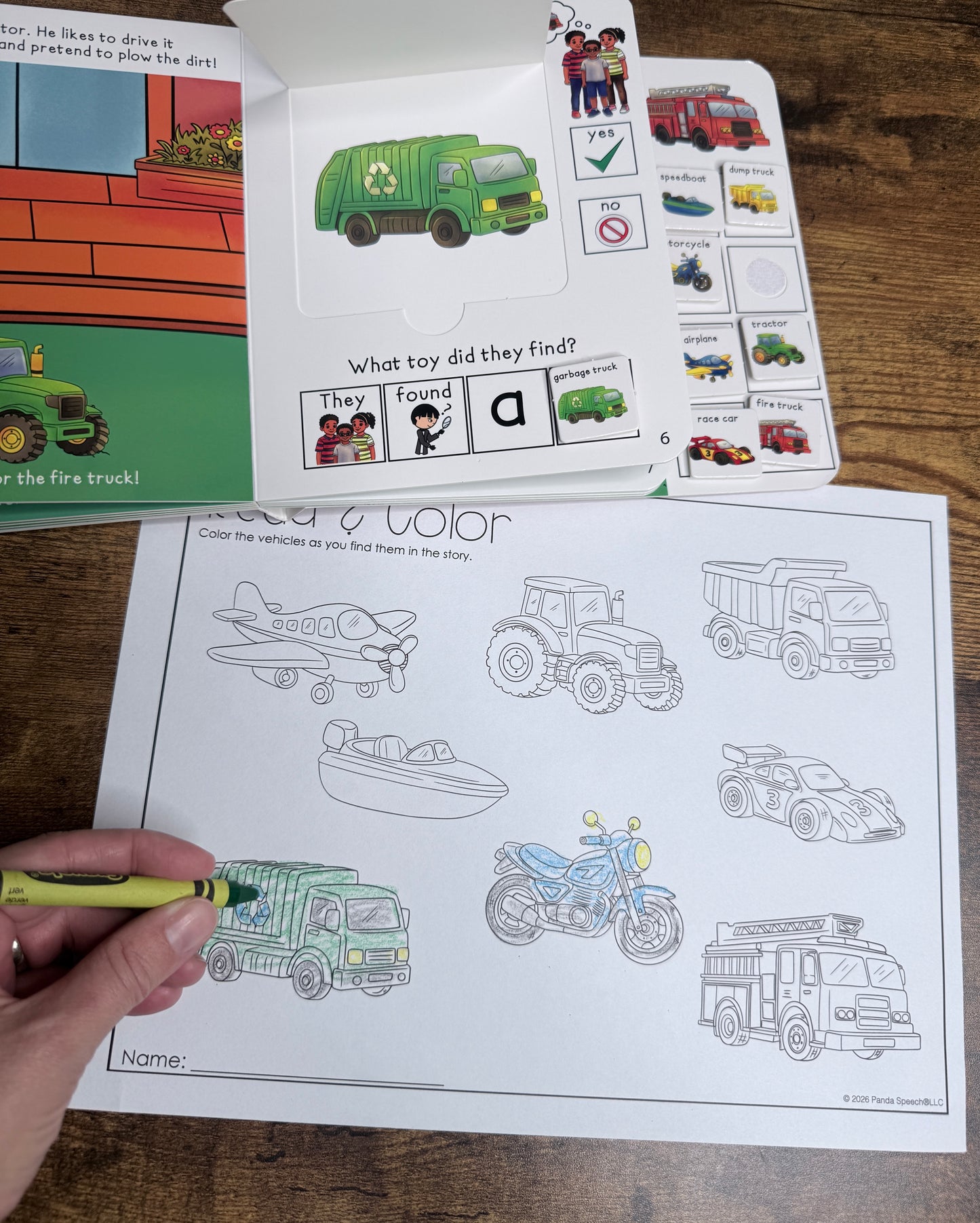 NEW The Missing Fire Truck ~  Lift-a-Flap Board Book + downloadable extras